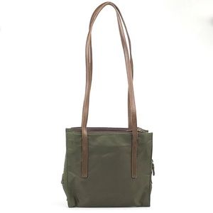 Prada Dark Khaki Green Nylon Shoulder Bag